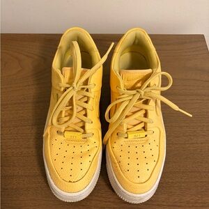 Nike Yellow AF1 Sneakers